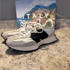 New Balance White and Black Athletic Shoes